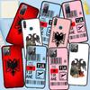 Phone Case for Samsung Galaxy S25 S24 S23 iPhone 16 15 Xiaomi Redmi Note 14 13 12 16E X 8 11 Pro Max OPPO Moto Huawei A15 Albania Albanians Flag Cover