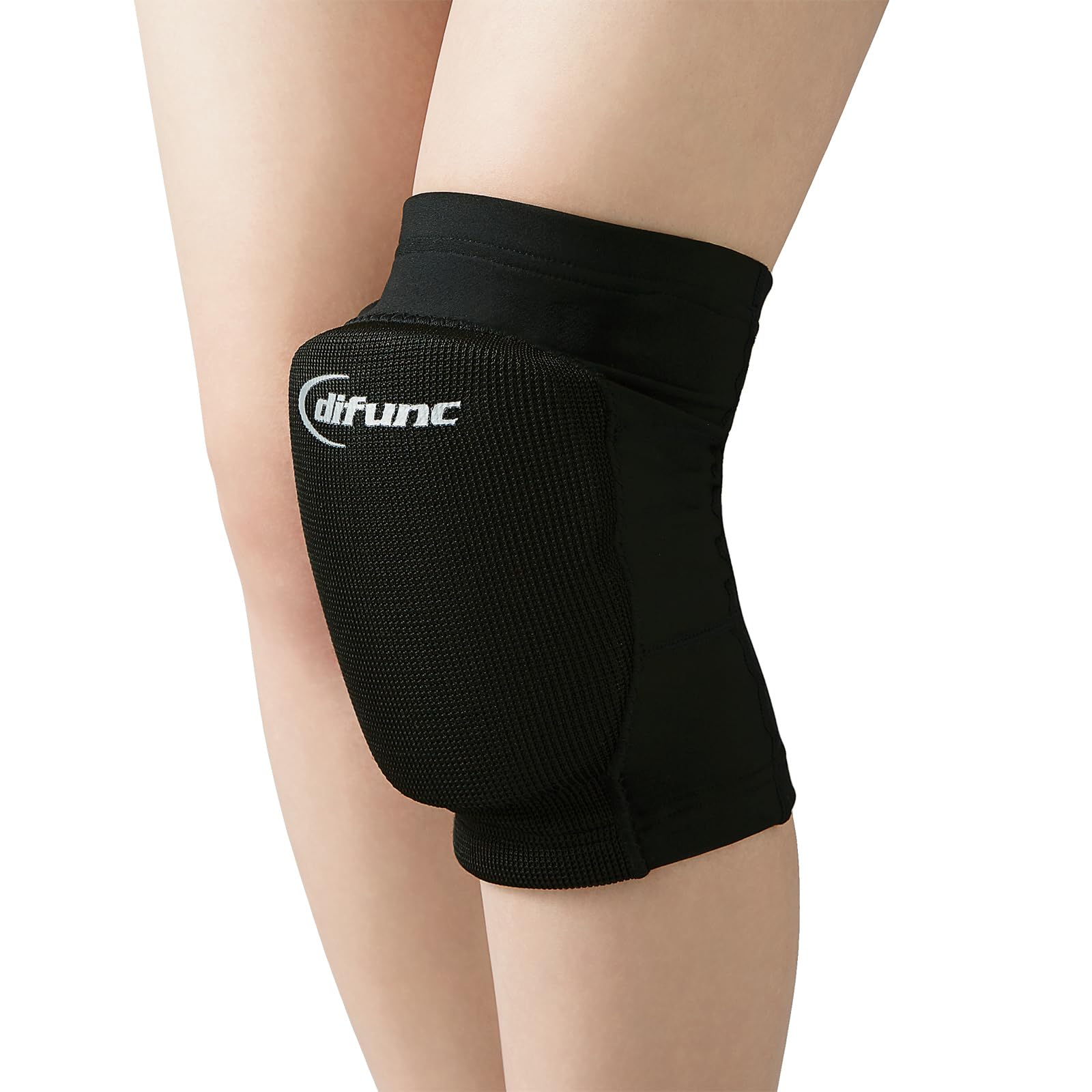 

Volleyball Knee Support 23mm Single Made in Flexible Tricot Knee JVA Certified D&M Pad, Thick, Black, Ambidextrous, Pad, Japan, Medium, D-861, Pad, чёрный