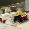Long Cosmetic Storage Organizer Box with Clear Lid Dustproof Cosmetic Storage Jewelry Display Boxes