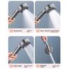 Water Saving High Pressure Filter Shower Head 4 Sprays Setting Massage Hand Showerhead For Enhanced Bath Experience