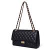 Genuine Leather Women's Bag New Cowhide Diamond-checked Strip   Style High-end All-matching Retro Cross-body