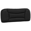 VidaXL Headboard Cushion, Reading Pillow with Zipper, Reading Cushion for Bed Bedroom, Black 100 374556