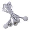 4-in-1-Elektrodenkabel Weiß 4-adriges Druckknopf-Elektrodenkabel Kabel-Leitkabel Elektrischer Massager