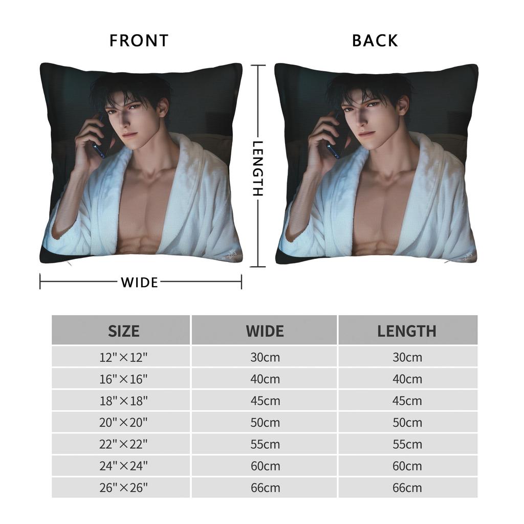 Love and Deepspace Pillow Case Game for Girls Print Pillow Cover For Couch Sofa Bedroom Retro Trendy Pillowcases