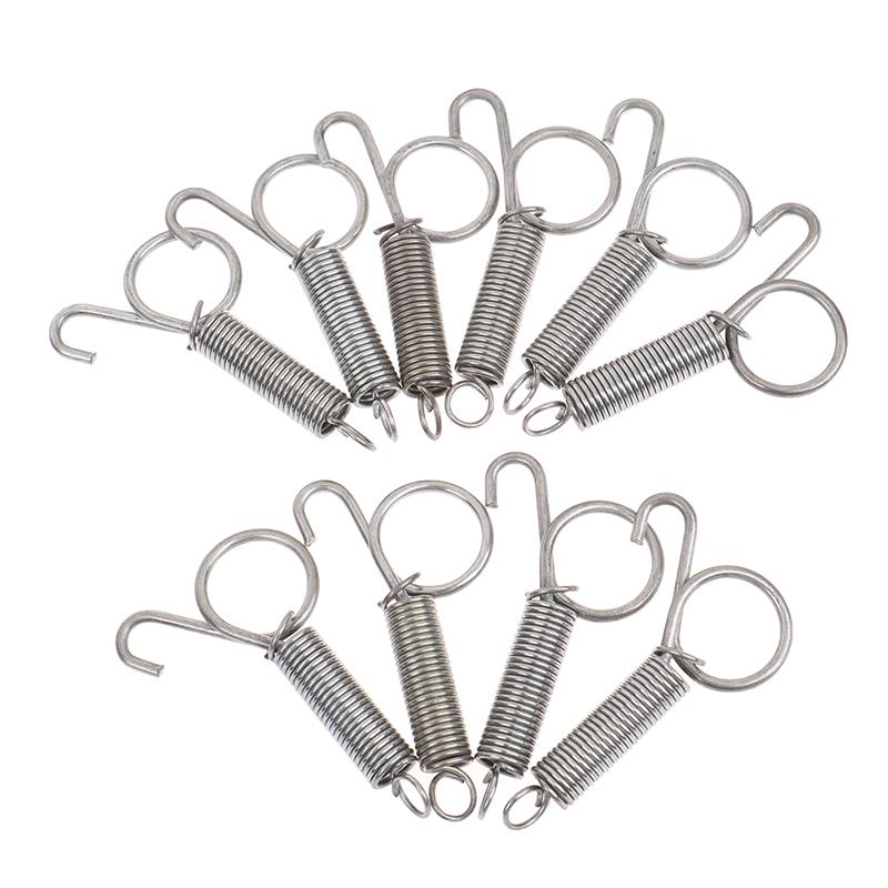 10Pcs Tier Käfig Riegel Lock Frühling Kaninchen Käfig Tür Zugfeder Mit Haken