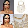 Fashion Headpiece With Water Drill Chain Tassel Fringe For Women