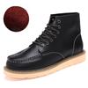 Autumn and Winter Men's Boots Genuine Leather England Style Men's Short Boots Trend Worker Boot High-Top Shoes Fashion Leather Boots