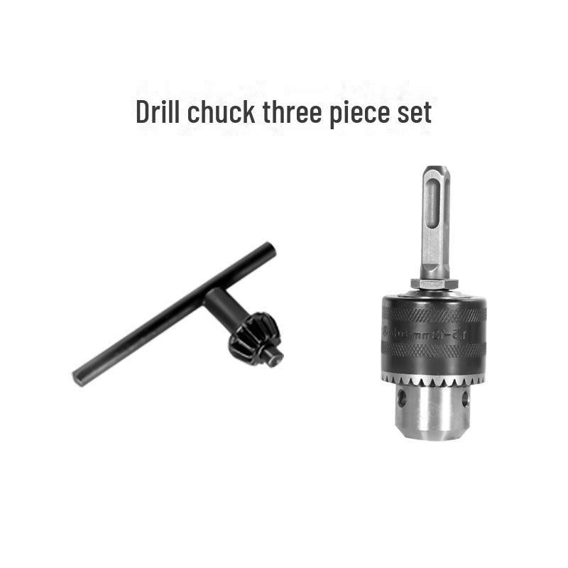 Taladro Percutor Eléctrico y Juego de Brocas: Giro, Triángulo, Abridor de Agujeros de Pared (Mango Cuadrado/Redondo)