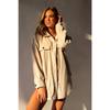 Winter Women's Fashion Long-sleeved Single-breasted Cardigan Fleece Sweater Woolen Jacket