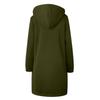 Women's Sweatshirt Elongated Loose Long-sleeved Hooded Jacket With Pockets