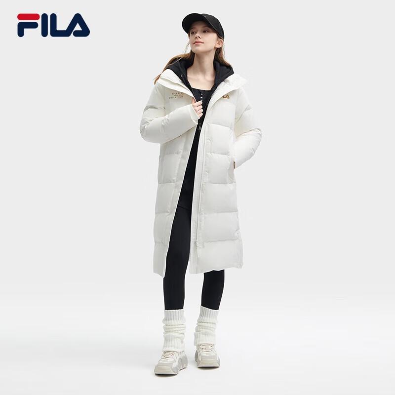FILA Women's Long Hooded Padded Down Jacket