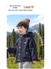 European Boys' Waterproof Padded Winter Jacket with Fleece Lining - Trendy 2025 Children's Outerwear for Toddlers