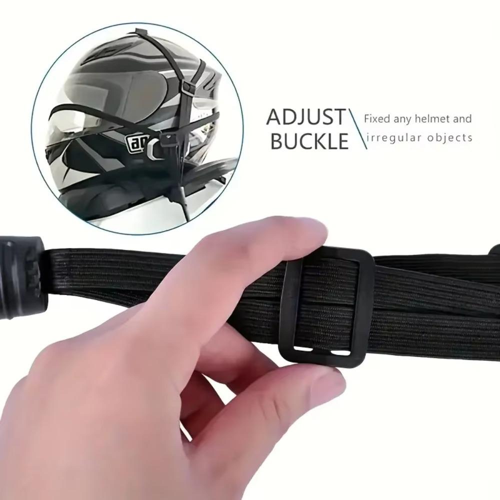 with 2 Hooks Helmet Fixed Strap High-Elasticity Helmet Tie Down Strap Durable Helmet Rope