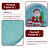 Multi Use Tinplate Gift Box Christmas Theme Candy Holder for Festive Packaging and Decoration Christmas Cookie Tin