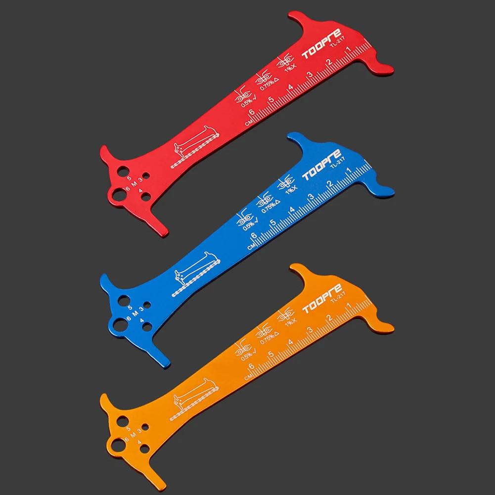 Gauge Measurement Repair Tool Ruler Bicycle Chain Wear Indicator Ruler Repair Tool Mountain Road Chains Gauge Measurement Ruler