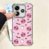 Pink Style Skull Witch Plating Phone Case For Xiaomi Poco X5 X6 X7 X8 Pro Max F8 Ultra F7 M8 M7 M5S Redmi 15C 15 14C 13C 13 X3 1