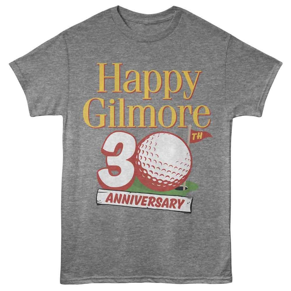 Happy Gilmore - Anniversary Logo - Adult Unisex T-Shirt - Graphite Heather S