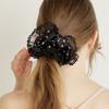 Sweatsweet BIG LACE SCRUNCHIE - BLACK
