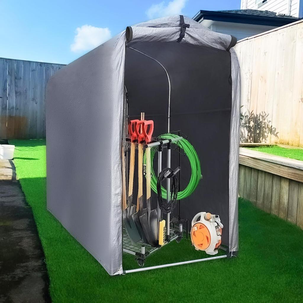 Gulfmore Cycle Cycle Bicycle Bicycle Garage for 2 180x94x157cm House, Port, Storage, Bikes, Waterproof, Sunscreen,