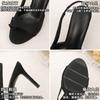 Sexy Summer Women Sandals Open Toe High Heels Thin Thick Heel Bow Backless Hollow Out Vintage Shoes Ladies