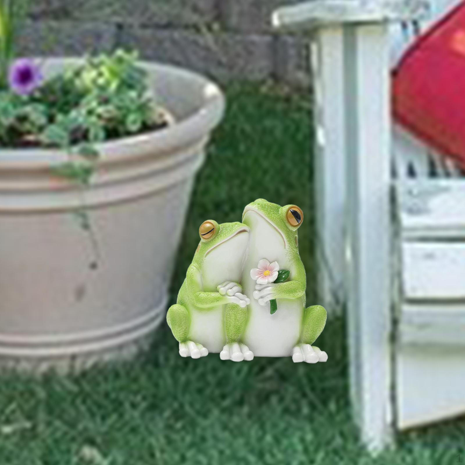 

Скульптура животного лягушка статуя для внутреннего и наружного украшения 2 Frogs