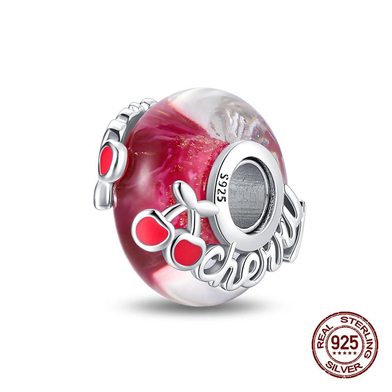 Classic Copper Colorful Butterfly Dolphin Luminous Glass Charms Beads Fit Original Bracelets Fine Diy Jewelry Gift