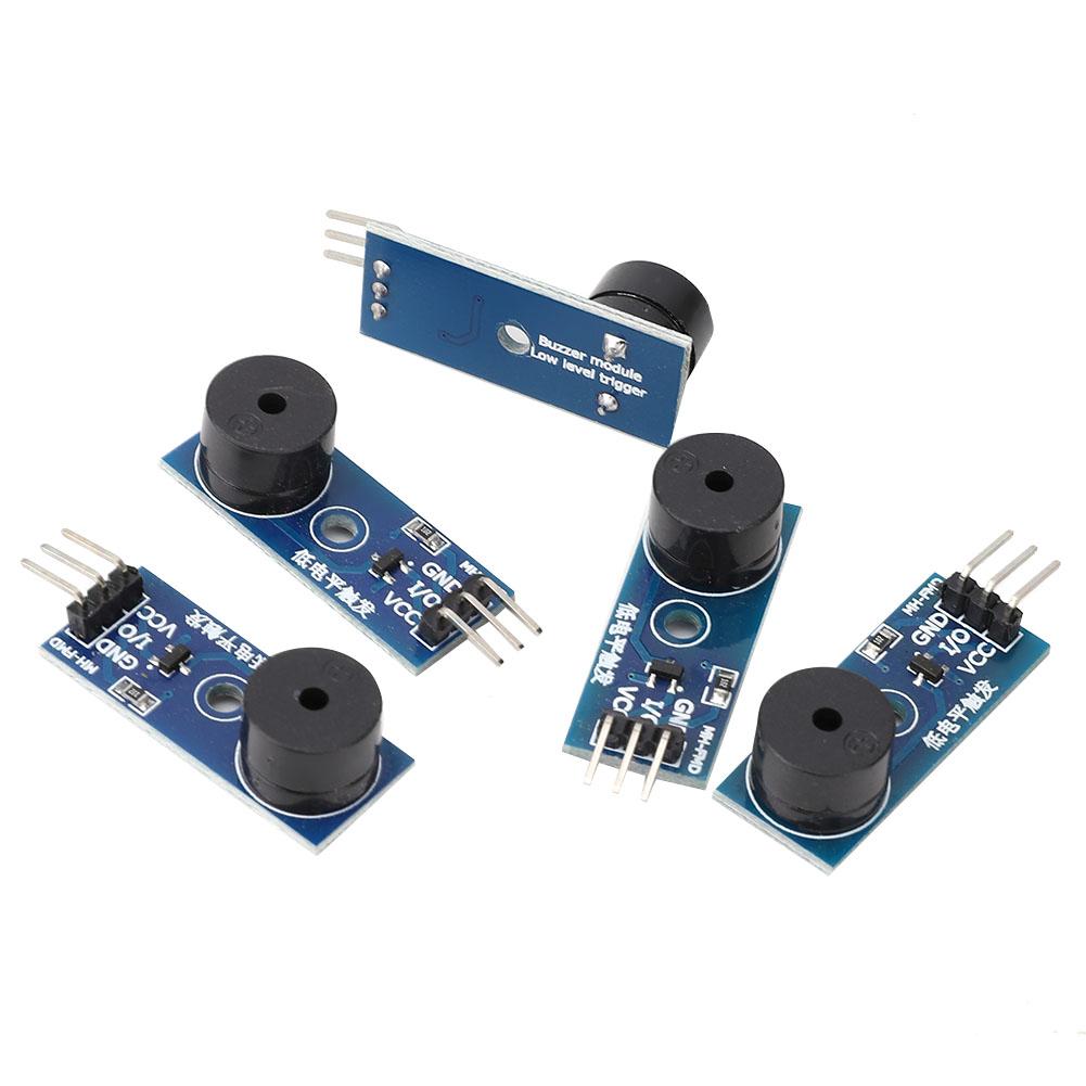 5 Pcs Passive Buzzer Module Low Level Trigger Sound Module 3.3 5V 3 Pin Control