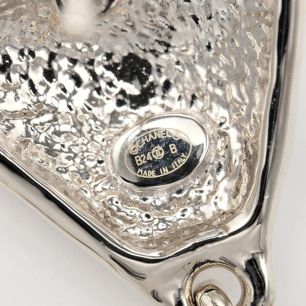 Chanel COCO Mark Piercing ABE126 Rhinestone/metal 7.79g Women Used