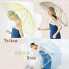 Wpc. Vinyl Umbrella Wavy Off Long Rain Parent Bone 60cm Large Commuting School Travel Stylish Cute Womens Ladies Eye-catching Korean Storage Pouch