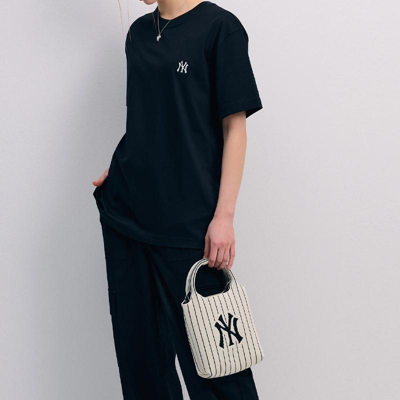 New MLB Polyester Shoulder Bag, Crossbody Bag, Handbag Unisex Dark Cream 3ACRS034N-50CRD