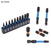 21/10PCS Star Impact Drill Bit Set S2 Steel Hex Head Shank Magnetic Screwdriver Driver Bits Holder Wrench Electric Drill Tools