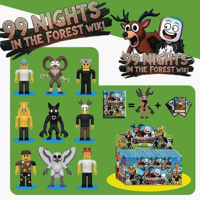 99 Nights In the Forest Figures Figurine, Owl, Goat, Wolf, Deer Plastic Toy Gift, Anime Blind Box Action Model Doll, Mystery