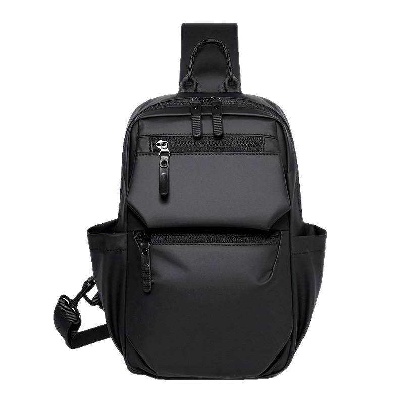 Men's Large Capacity Chest Bag Lightweight Waterproof Outdoor Sports Bag Multi-Power Crossbody Bag