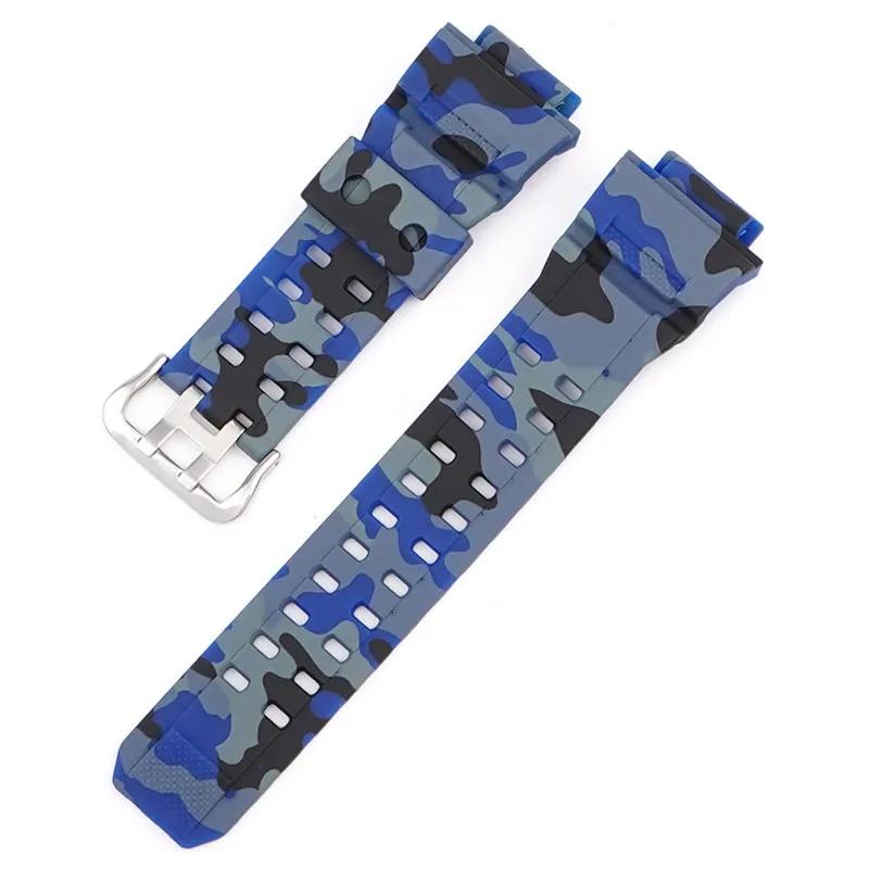 Resin Silicone Strap for Casio G-SHOCK RANGEMAN GW-9400 GW-9300 Men Camouflage Rubber Sport Waterproof Band Watch Accessories