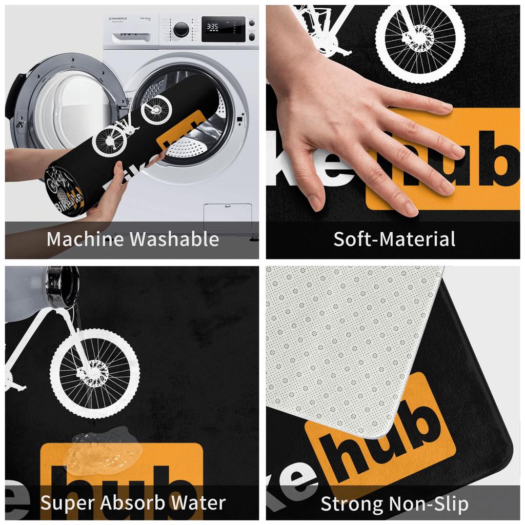 MTB Bike Door Floor Kitchen Bath Mat Anti-Slip Outdoor Bicycle Cyclist Biking Doormat Living Room Entrance Rug Carpet Footpad