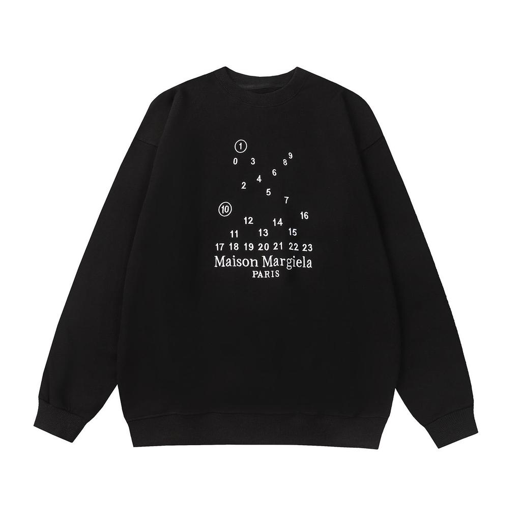 Men's Embroidered Letter Long Sleeve Sweatshirt