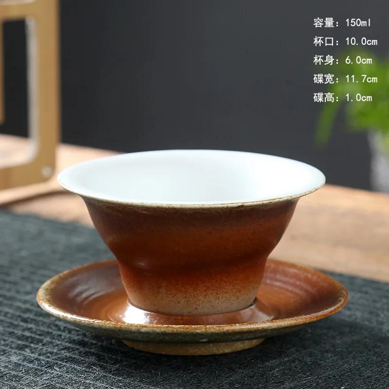 Cești de cafea din ceramică retro Set cești și farfurioare creative Cești de cafea cu latte Cești din ceramică Cești de ceai de după-amiază Cești de lapte pentru micul dejun