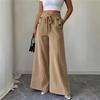 Pantaloni Casual Colorati da Donna con Vita Elastica e Tasche Vestibilità Larga