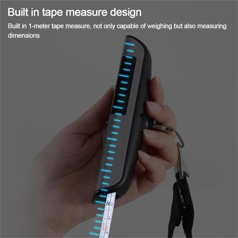 LCD Digital Luggage Scale Hanging Scale Travel Weighs Scale with Tape Measure Electronic Hanging Travel Suitcase Luggage Scales