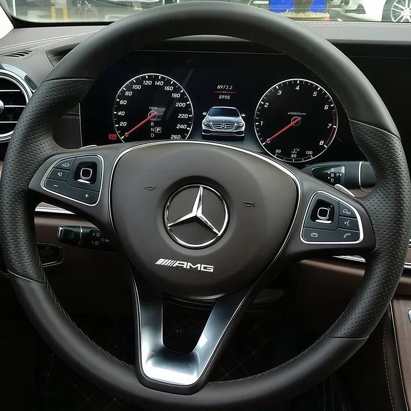 C200 E200 New For Mercedes Benz 3D Creative Car Interior Stickers Metal Badge Decoration For Mercedes Benz AMG W206 W205 W203 W2