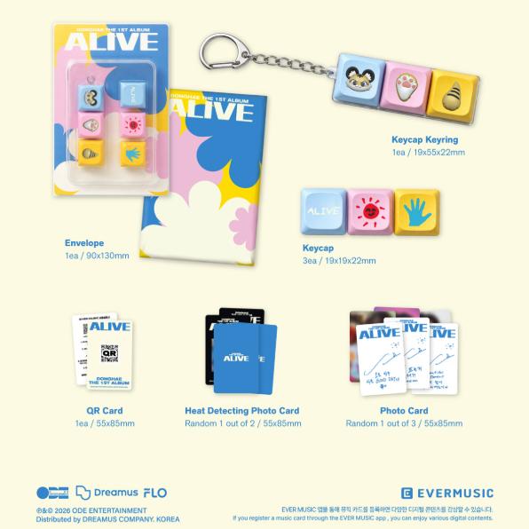 Pre-order DONGHAE 1st Album ALIVE Key Cap Ver.