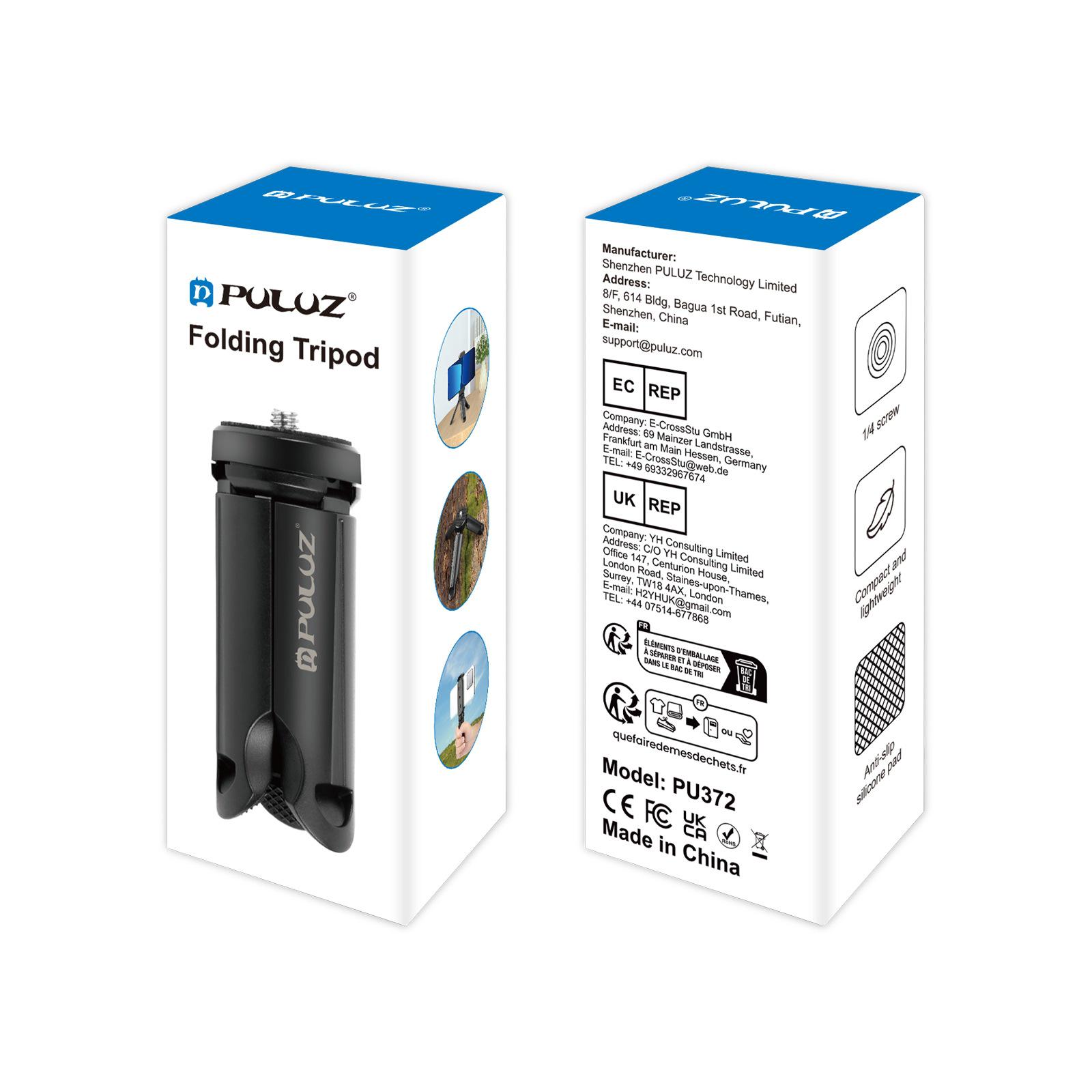 Мини складной штатив PULUZ для DJI Osmo Action и подставка для телефона