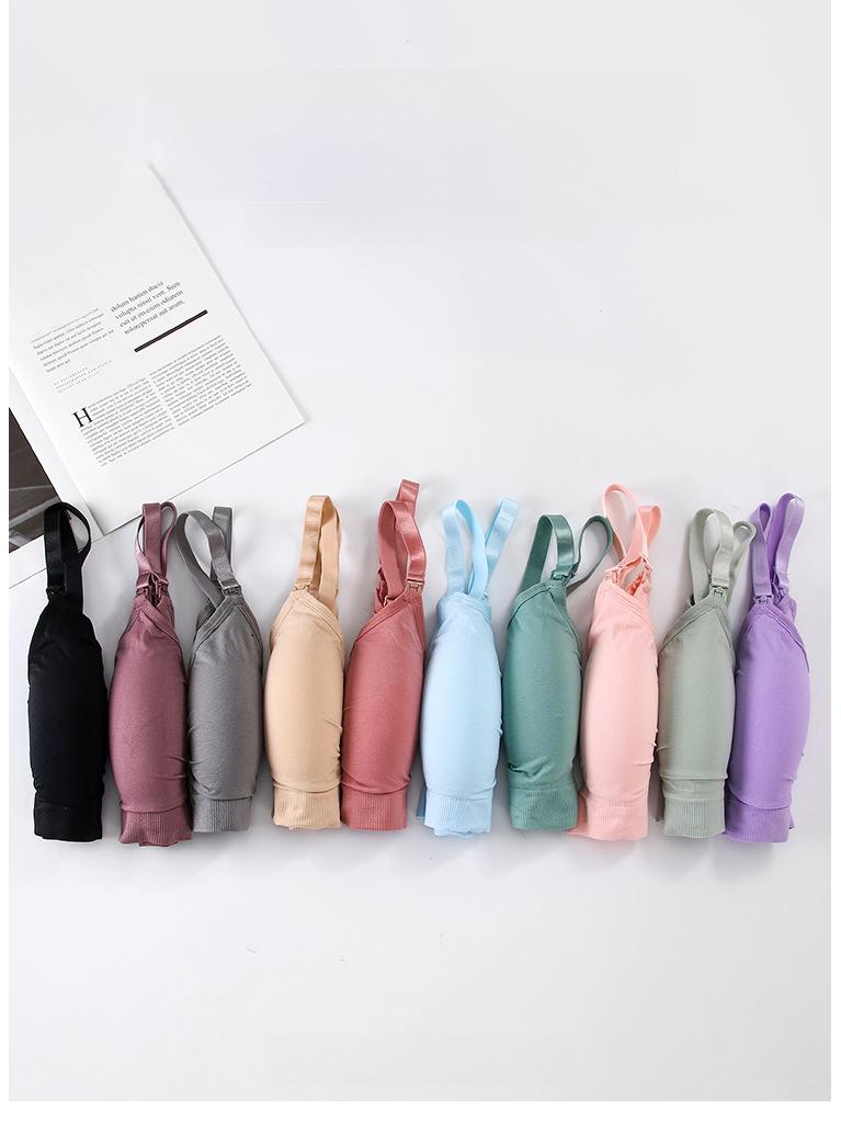 Sömlös Amning-BH med Framknäppning - Stor, Bygelfri, Anti-Häng Design