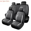 Y4UA Universelle Auto-Ledersitzbezüge Mit Diamant-Steppdesign Für Limousine SUV