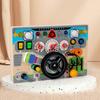 Wooden Early Education Electronic Multi-function Steering Wheelbusy Board Teaching Aids Learning Tape Recorder Children's Interactive Educational Toys