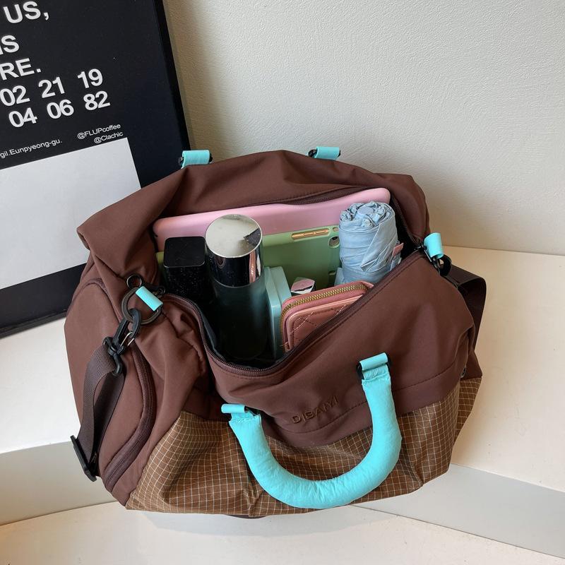 multifunctional crossbody travel bag - perfect for short trips, sports, fitness, and business travel. large capacity handbag/carry-on duffel bag