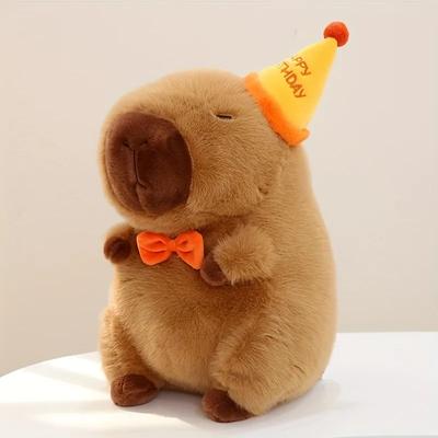 23cm Niedliches Capybara Plüschtier - Weiches Stofftier Puppe Simulation Anime Flauschiges Geschenk für Weihnachten und Thanksgiving
