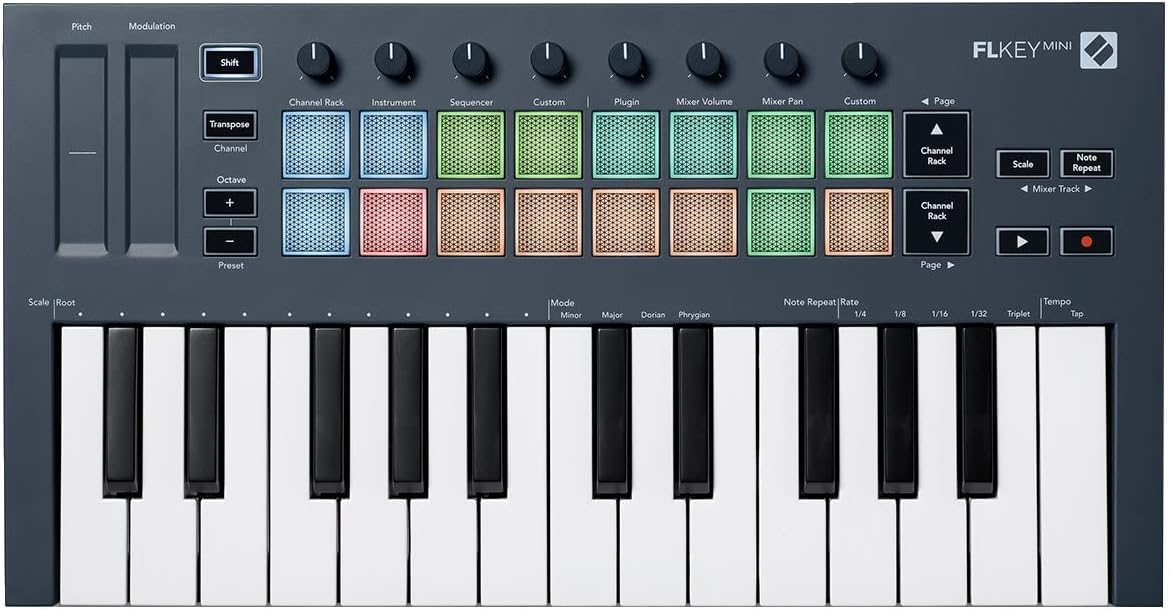 

novation KEY MINI MIDI клавиатура novation/FL белый