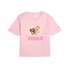 Graphic T-Shirt Wiseaircon Letter Sports Quick-Dry Round Neck Drop Shoulder Short Sleeve Kids Tops Pink 950440-02