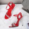 Women’s Sexy Heels Sandals 11cm High Fashion Heels Girls Shoe Slipper Candy Color Sandals